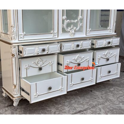 Star Enterprises Teak Wood Luxury Crockery Cabinet CKR-045 - Image 6