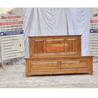 Teak Wood Modern Style Bed