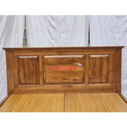 Star Enterprises Teak Wood Modern Style Bed BD-0134 - Image 4