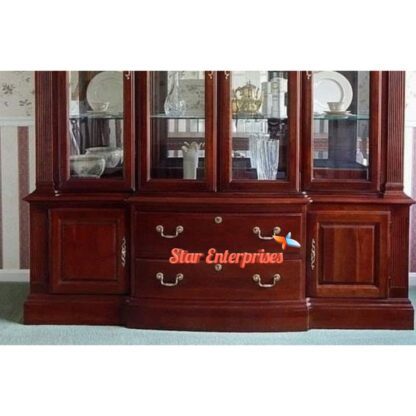 Star Enterprises Teak Wood Modern Style Crockery Cabinet CKR-036 - Image 2