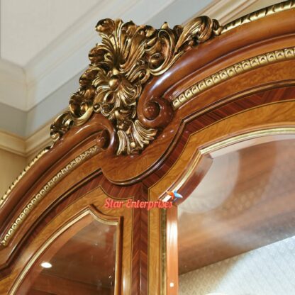 Star Enterprises Wooden Antique Crockery Cabinet CKR-038 - Image 3