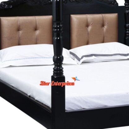 Star Enterprises Wooden Antique Four Poster Bed CNB-044 - Image 2