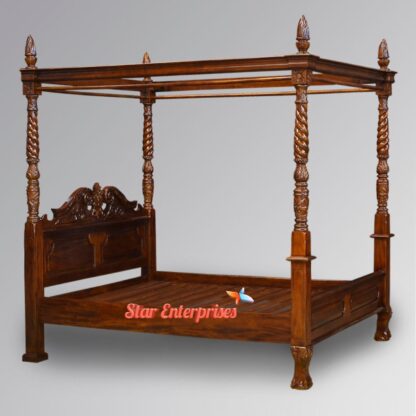 Star Enterprises Wooden Antique Poster Bed CNB-050 - Image 3