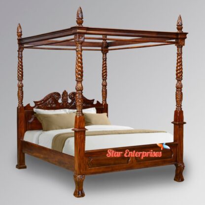 Wooden Antique Poster Bed