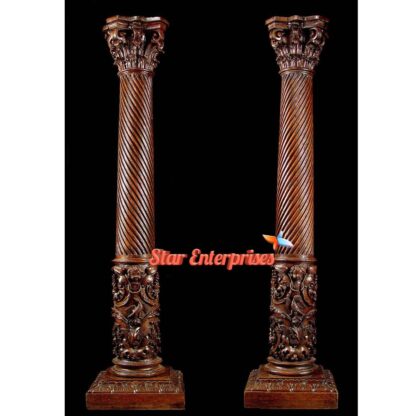 Star Enterprises Wooden Antique Railing Pillars PIL-039 - Image 3