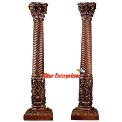 Star Enterprises Wooden Antique Railing Pillars PIL-039 - Image 2