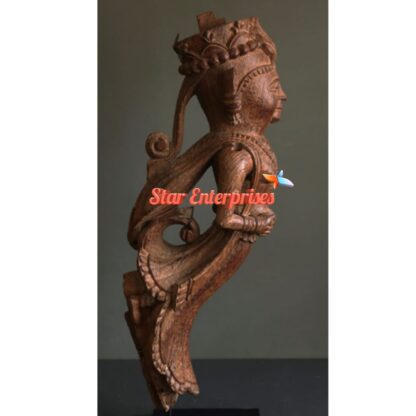 Star Enterprises Wooden Antique Traditional Carved Pillar PIL-037 - Image 2