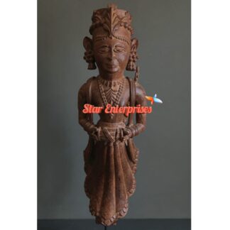Wooden Antique Traditional Carved Pillar