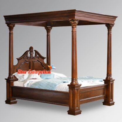 Wooden Classic Four Poster Bed