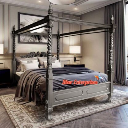 Wooden Designer Four Poster Bed