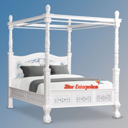 Wooden Designer Four Poster Bed