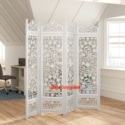 Wooden Floral Design Room Partition Screen