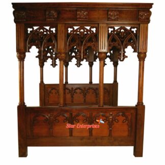 Wooden French Style Four Poster Bed