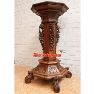 Wooden Handcrafted Master Pillar