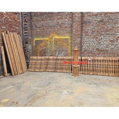 Star Enterprises Wooden Handcrafted Master & Railing Pillars PIL-047 - Image 6