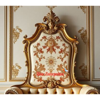 Star Enterprises Wooden Imperial Maharaja Carved Chair CHR-026 - Image 2