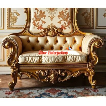 Star Enterprises Wooden Imperial Maharaja Carved Chair CHR-026 - Image 3