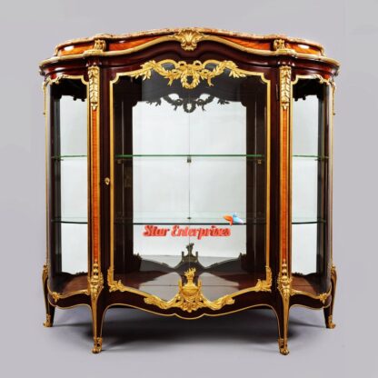 Wooden Luxury Carved Crockery Cabinet