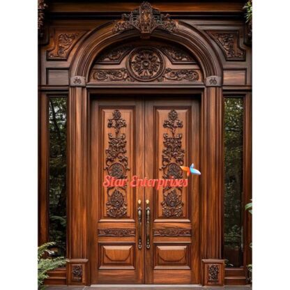 Star Enterprises Wooden Luxury Carved Main Door DR-48 - Image 2