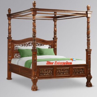 Wooden Luxury Four Poster Bed