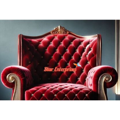 Star Enterprises Wooden Luxury King's Chair CHR-031 - Image 2