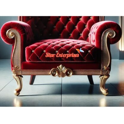 Star Enterprises Wooden Luxury King's Chair CHR-031 - Image 3