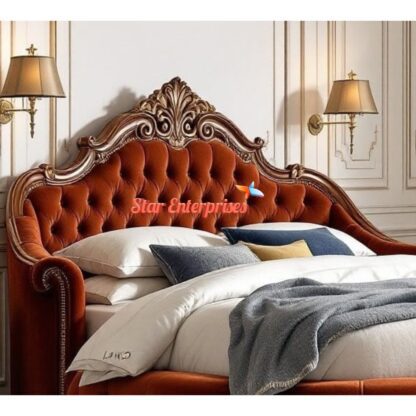 Star Enterprises Solid Wood Luxury Round Bed CBD-021 - Image 3