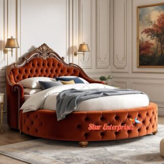 Wooden Luxury Round Bed