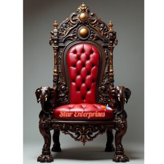 Wooden Maharaja Regal Throne Chair