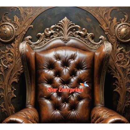 Star Enterprises Wooden Regal Carved Majesty Chair CHR-025 - Image 2