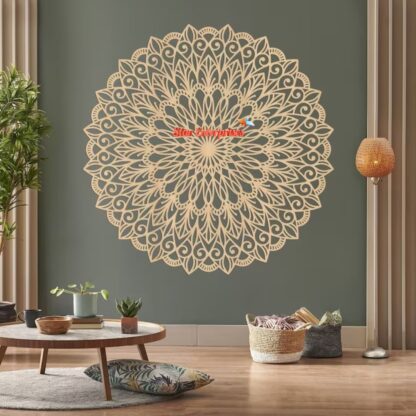 Star Enterprises Wooden Round Mandala Wall Art WD-021 - Image 5