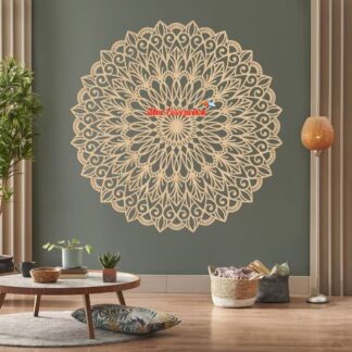 Wooden Round Mandala Wall Art