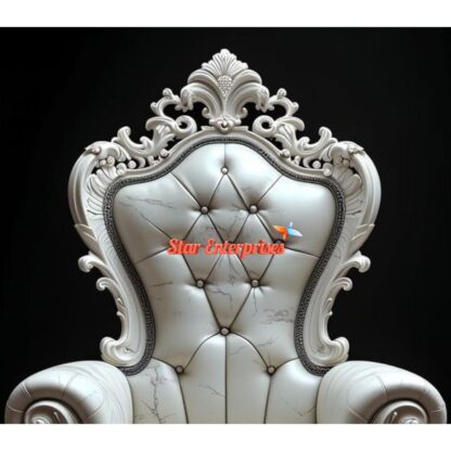 Star Enterprises Wooden Royal Carved Chair CHR-015 - Image 3