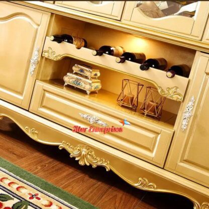 Star Enterprises Wooden Royal Carved Crockery Unit CKR-046 - Image 3