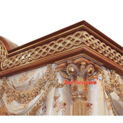 Star Enterprises Wooden Royal Poster Bed CNB-043 - Image 2