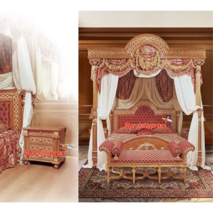 Star Enterprises Wooden Royal Poster Bed CNB-043 - Image 3