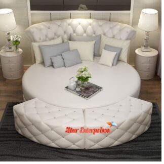 Wooden Royal Round Bed