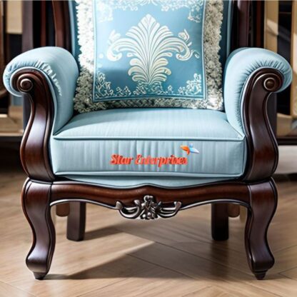 Star Enterprises Wooden Vintage Bedroom Chair CHR-016 - Image 3