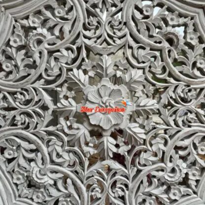 Star Enterprises Wooden Wall Hand Carved Jali Work Wall Panel WD-023 - Image 2