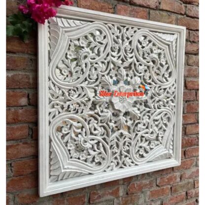 Star Enterprises Wooden Wall Hand Carved Jali Work Wall Panel WD-023 - Image 3