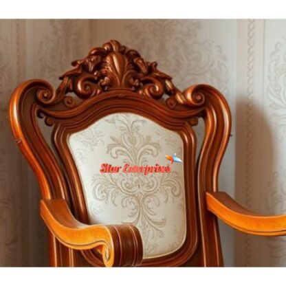 Star Enterprises Teak Wood Classic Bedroom Chair BDCH-071 - Image 2