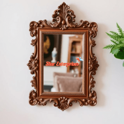 Star Enterprises Teak Wood Classic Mirror Frame MF-052 - Image 3