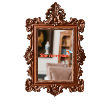 Star Enterprises Teak Wood Classic Mirror Frame MF-052 - Image 2