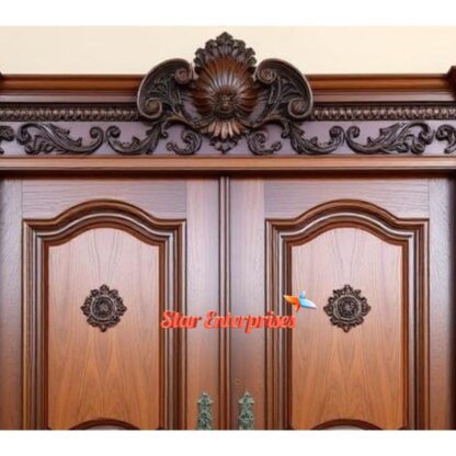 Star Enterprises Teak Wood Designer Front Door DR-064 - Image 2