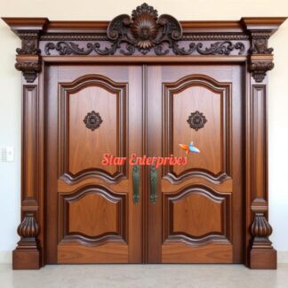 Teak Wood Designer Front Door