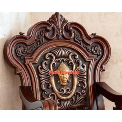 Star Enterprises Teak Wood European Style Bedroom Chair BDCH-072 - Image 2