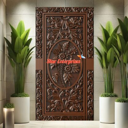 Teak Wood Hand Carved Door