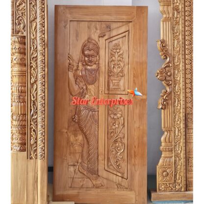 Star Enterprises Teak Wood Handcrafted Door Design DR-058 - Image 2