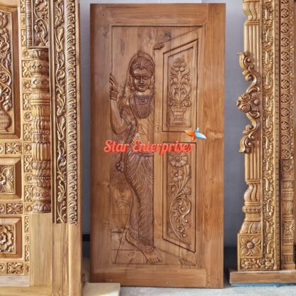 Teak Wood Handcrafted Door Design