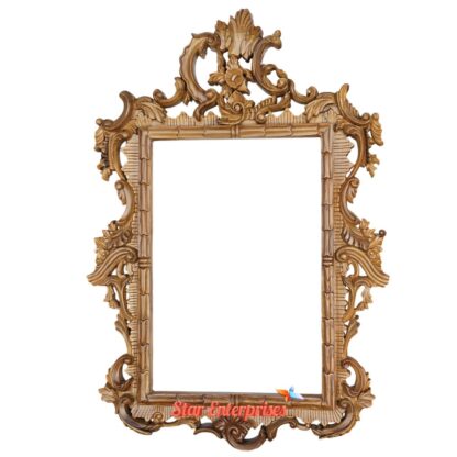 Star Enterprises Teak Wood Handcrafted Mirror Frame MF-051 - Image 3